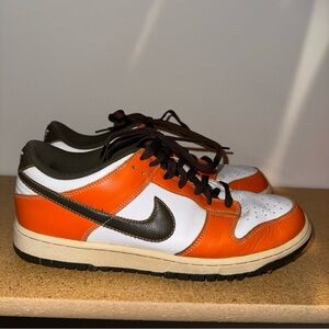 Nike Men's Orange Dunks Golf Shoes
